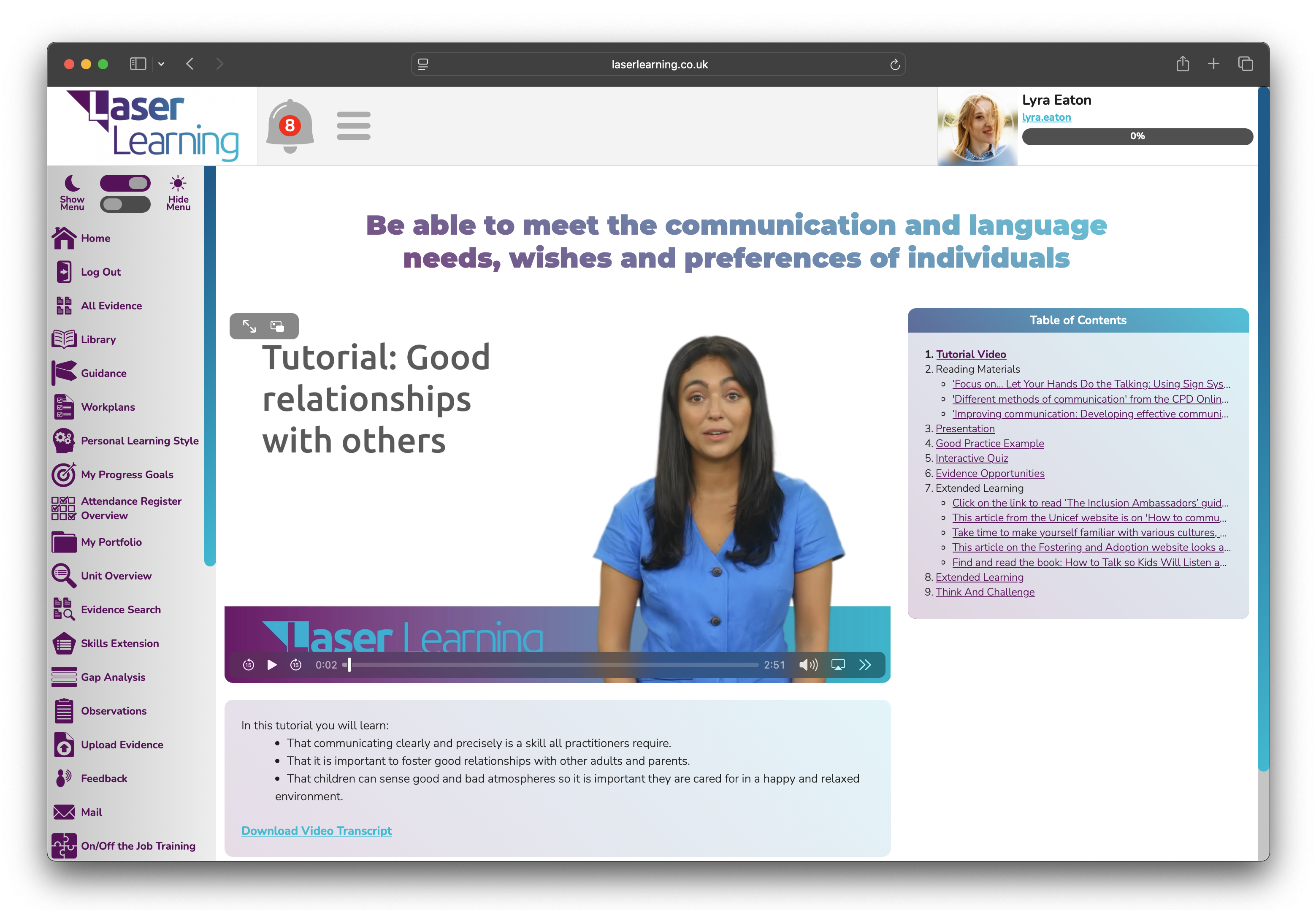 Laser Lessons Screenshot